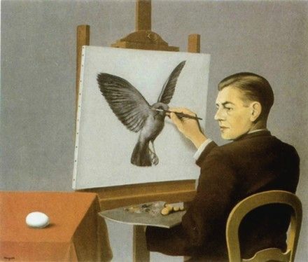 Autoportrait dénommé La clairvoyance René Magritte