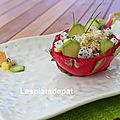 Salade du dragon/pitaya au crabe