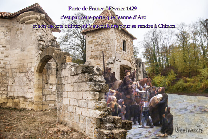 Porte de France - Février 1429 c'est par cette porte que Jeanne d'Arc et son escorte quittèrent Vaucouleurs pour se rendre à Chinon