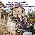 Porte de france - février 1429; jeanne d'arc et son escorte quittèrent vaucouleurs pour se rendre à chinon