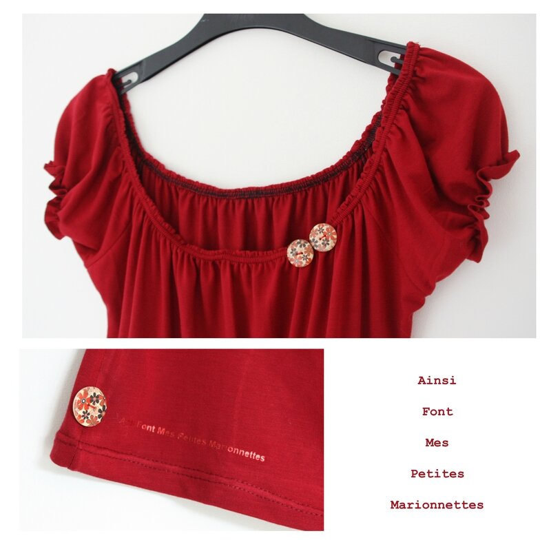 top froncee rouge 2