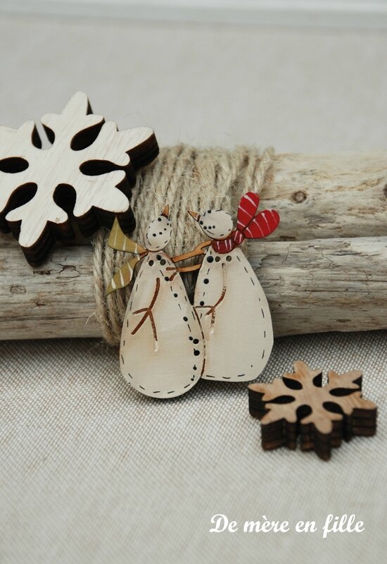 duo de bonhommes de neige