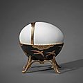 Jean moynat, a gold mounted egg and eggcup, paris, 1753-54