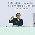 Emmanuel macron l’européen, président jusqu’au bout