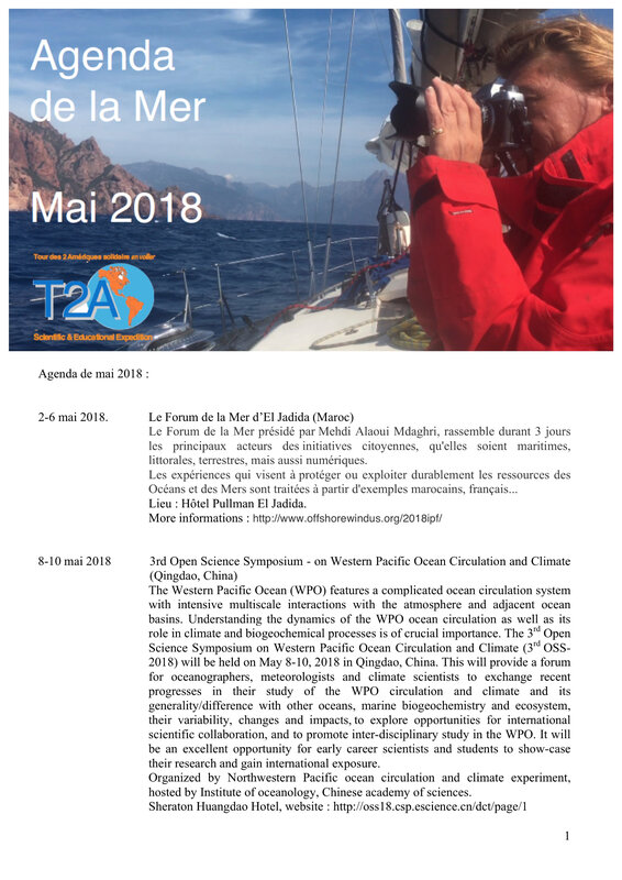 Agenda de la mer mai 2018 1:6