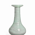 A rare longquan celadon 'bamboo-neck' vase, southern song dynasty
