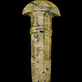A jade staff finial, neolithic period