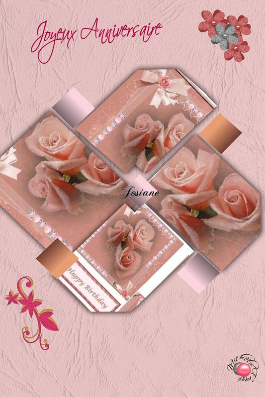 Voeux D Anniversaire Pour Josiane Le Scrap De Tatietournesol