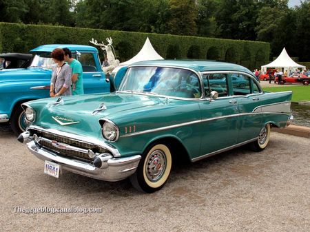Chevrolet bel-air 4door sedan de 1957 (9ème Classic Gala de Schwetzingen 2011) 01