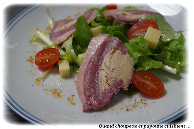 salade de magrets de canard au foie gras-5956