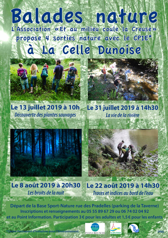 Affiche sorties nature 2019