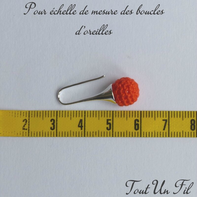 Boucles d'oreilles Mesures Crochet Tout Un Fil