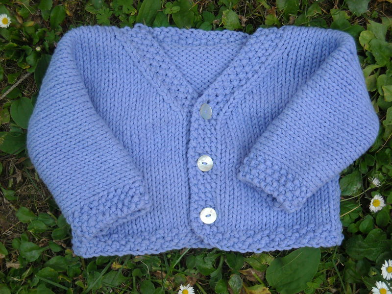 tricoter bordure gilet