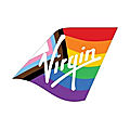 Drapeau progress pour le logo virgin atlantic sur les réseaux sociaux 🏳️‍🌈