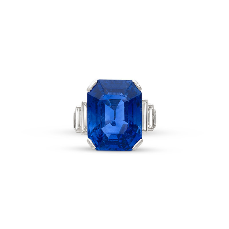 SUZANNE BELPERRON BAGUE SAPHIR ET DIAMANTS
