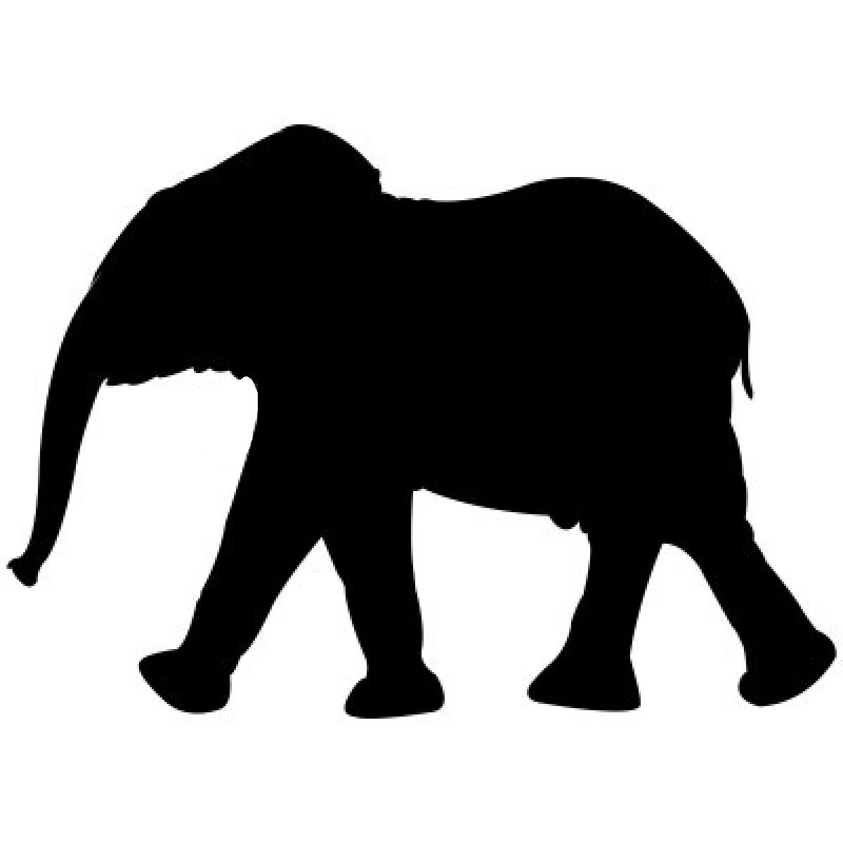 Free Free 188 Silhouette Cute Elephant Svg SVG PNG EPS DXF File