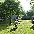 balade à cheval médiévale - Abbaye de Hambye (59)