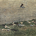 Tissot, exécutions des communards devant les fortifications du bois de Boulogne 29 mai 1871