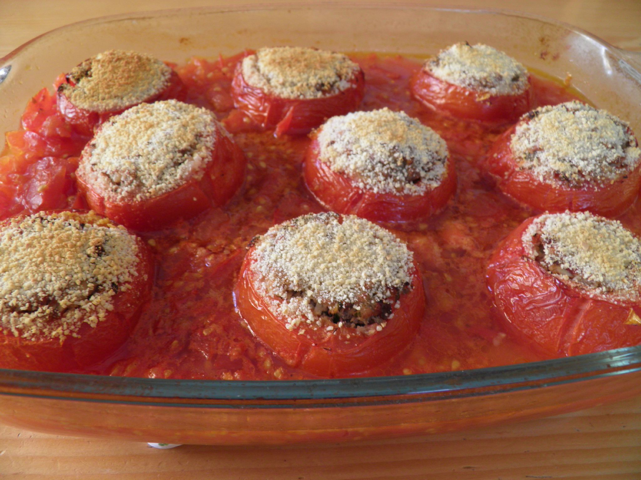 Plat complet Tomates farcies à ma façon Terre et Mar