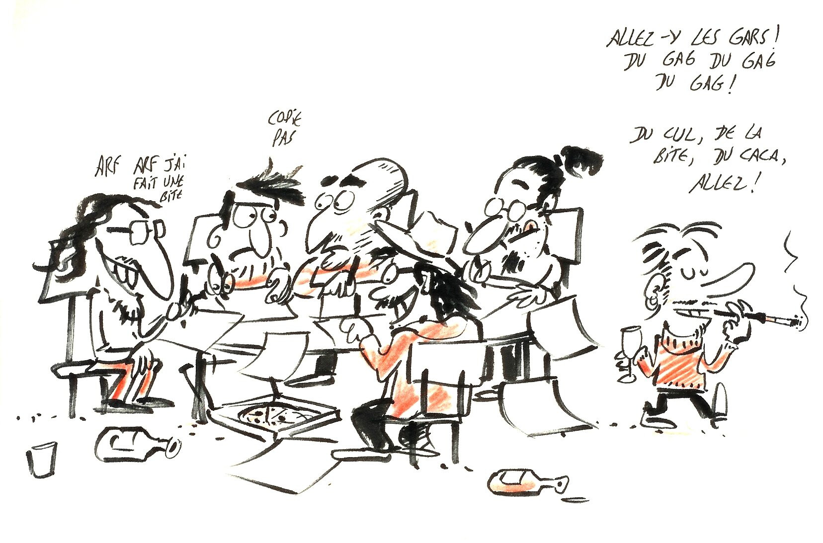 Le torche cul croc en jambe