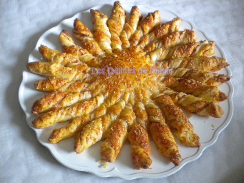 Soleil feuilleté jambon-gruyère pour l’apéro 6