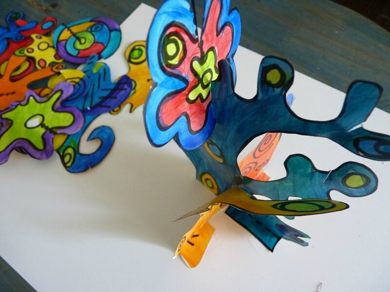 173_Compositions abstraites_Sculptures de papier32
