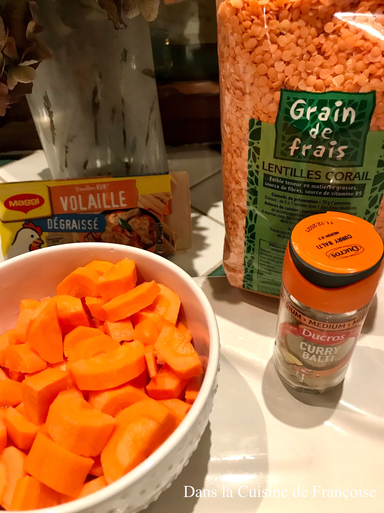 Velouté Lentilles Corail Carottes Lait De Coco Thermomix Soupe lentilles Corail et Carottes au Thermomix - Dans la Cuisine de  Françoise