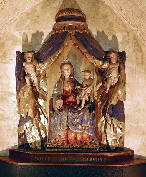 Paimpont, église abbatiale Notre Dame, statue de Notre Dame