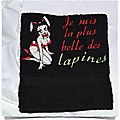 Serviette de toilette personnalisée BETTY LAPINE