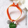 Bracelet élastique de Carême (orange et vert) - 18 €