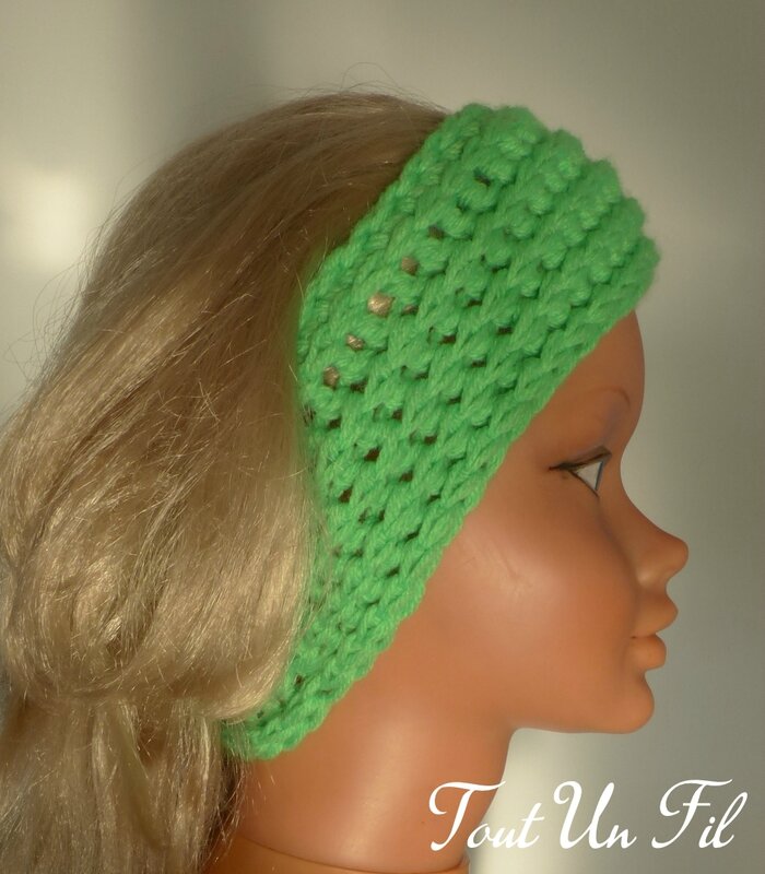 Tuto gratuit crochet Headband Bandeau Chache-oreilles facile Tout Un Fil 01