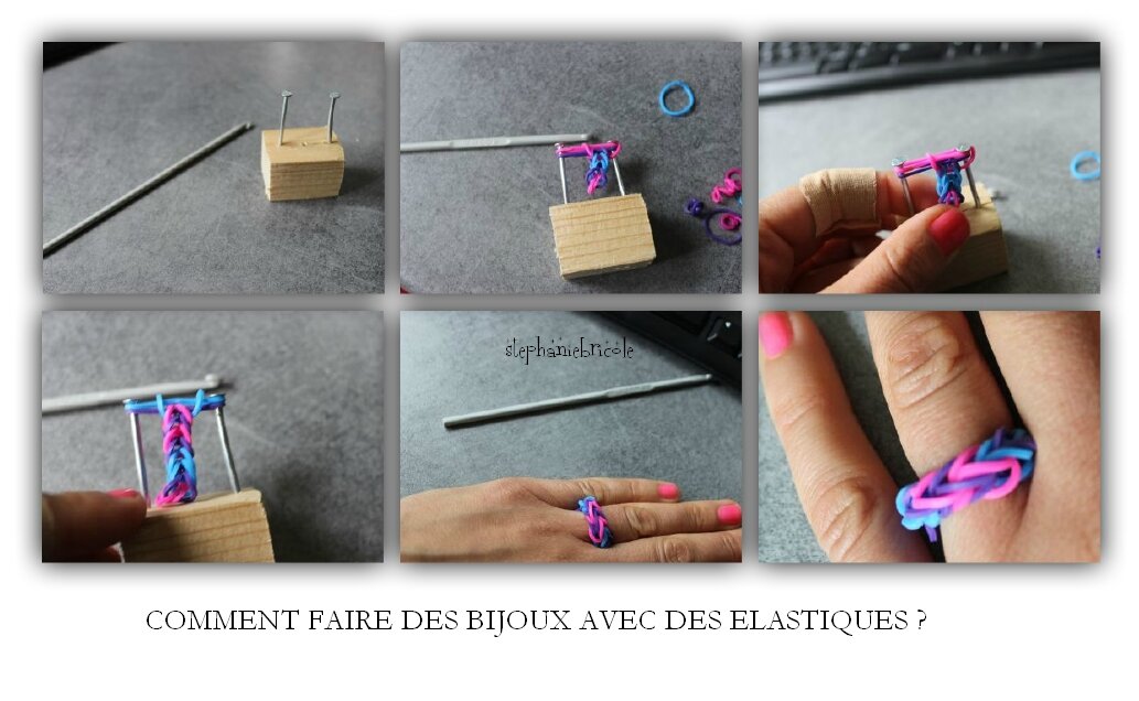 Bracelet élastique avec machine !!! -   Bracelet elastique  tutoriel, Bracelets élastiques, Bracelet rainbow loom