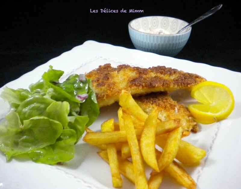 Filets de plie très croustillants en fish and chips 2