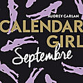 Calendar girl - septembre, octobre, novembre, décembre