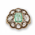 An emerald and diamond ring, buccellati, circa 1930
