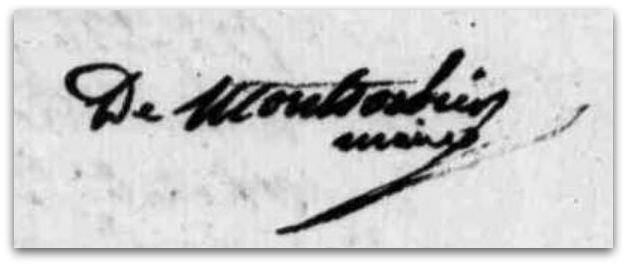 Montsorbier dernière signature 15 août 1827 z