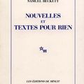 Livre : nouvelles et textes pour rien de samuel beckett - 1945/1950 