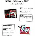 Vacances de la toussaint, activités pour les ados de la cc4v