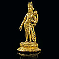 A gilt-bronze figure of padmapani, nepal, licchavi revival style, circa 17th century