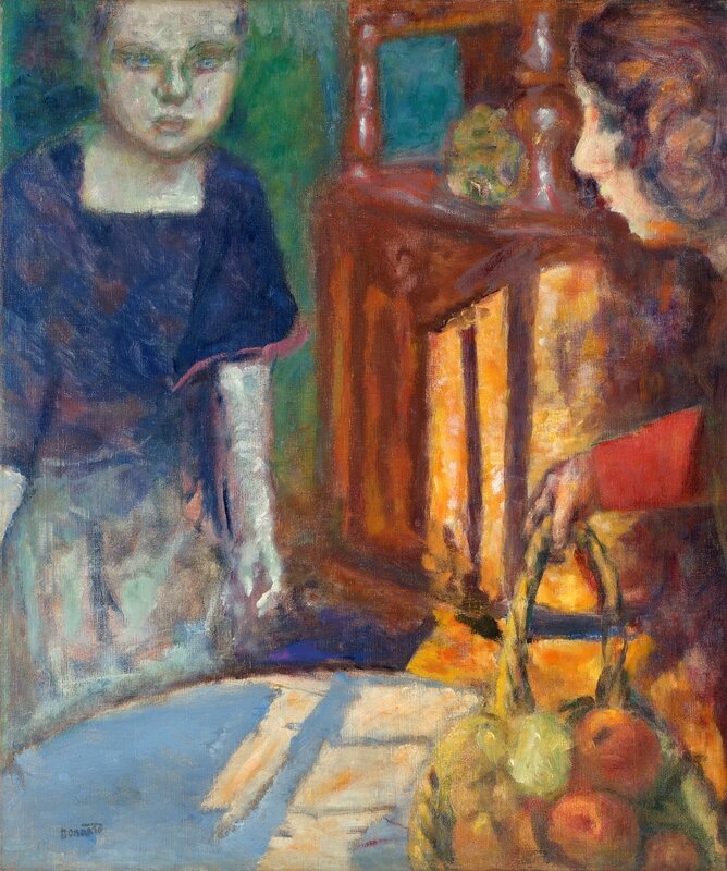 The_Blue_Dress__Two_Women_and_a_Basket_of_Fruit