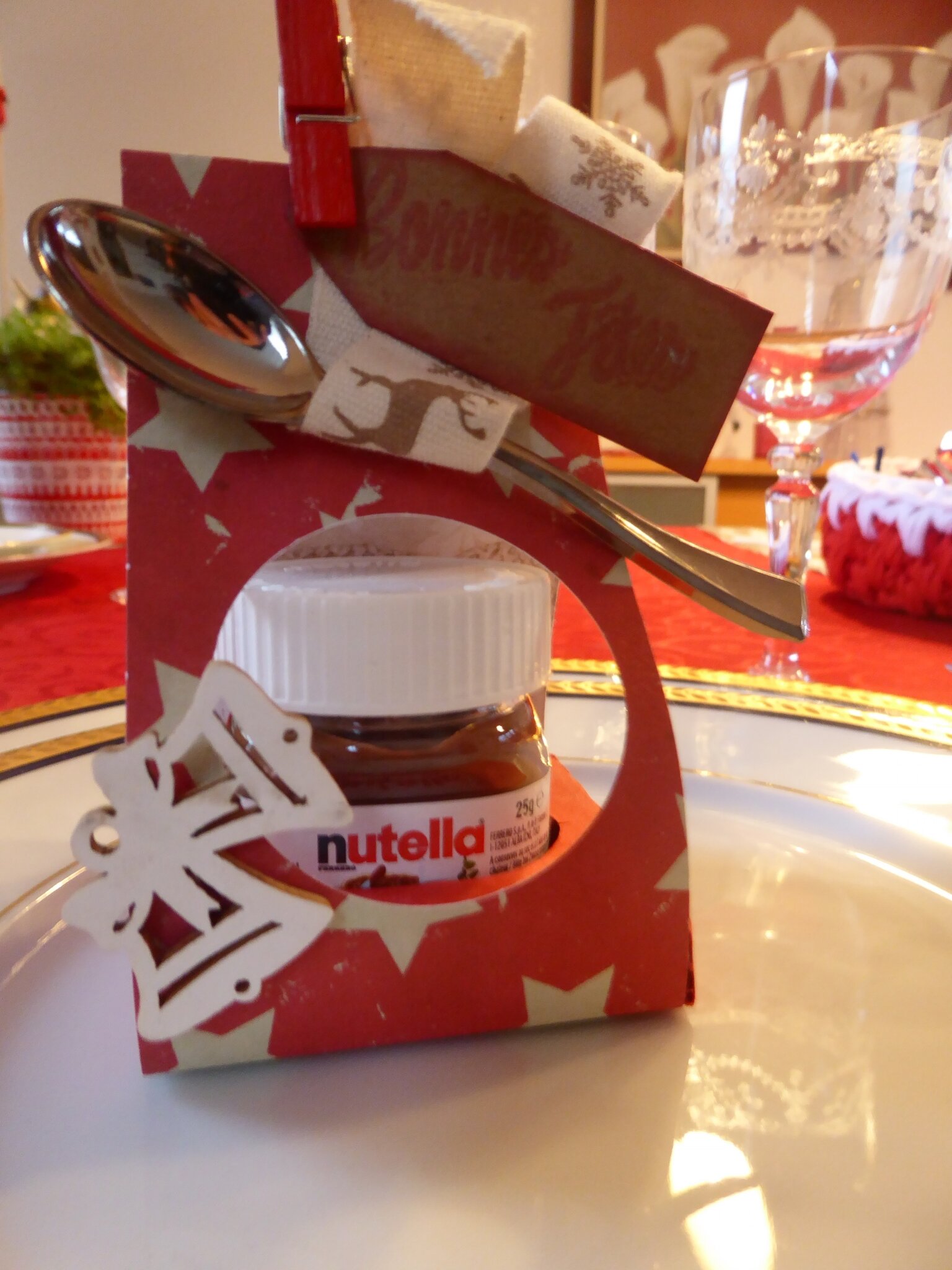 2 mini coffret cadeau Nutella vraie cuillère cadeau anniversaire
