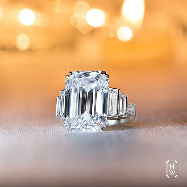 Cushion Cut Harry Winston Baguette Ring Harry Winston Online