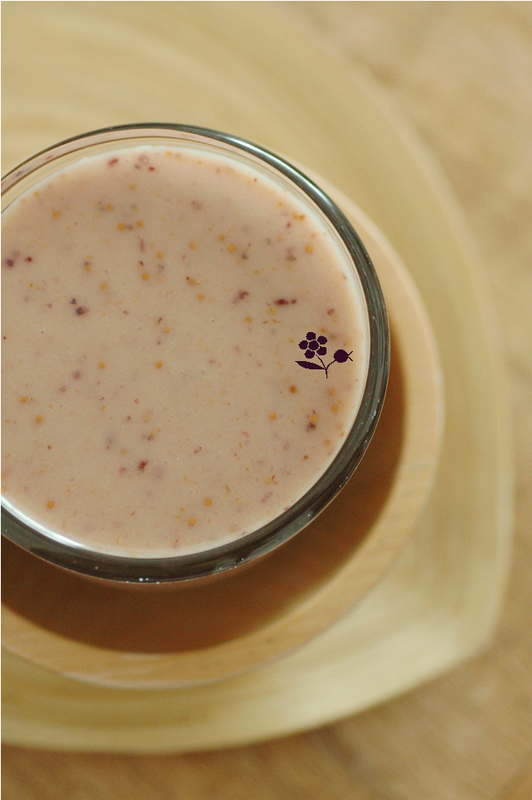 Smoothie banane, figue violette, amande, fève Tonka_2