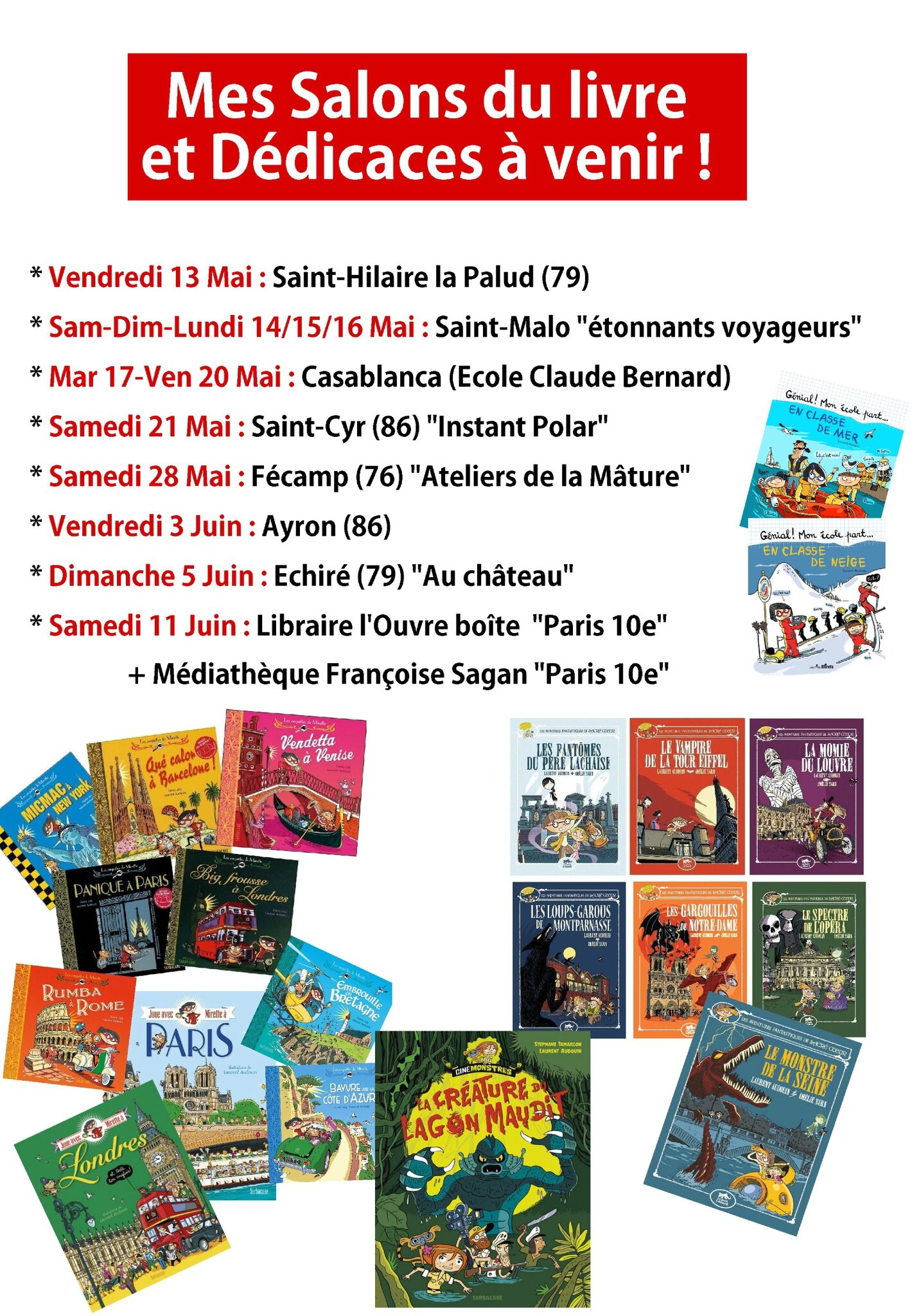 Les Salons du livre où se retrouver ! - Les aventures fantastiques de ...