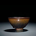 A jian 'hare's fur' tea bowl, southern song dynasty (1127-1279)
