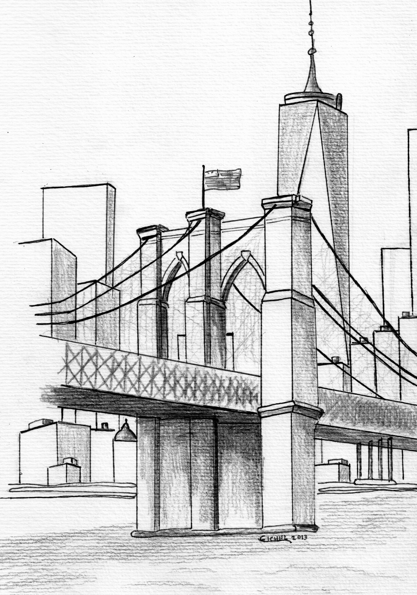 Dessin De New York Facile A Faire  riskapriyani