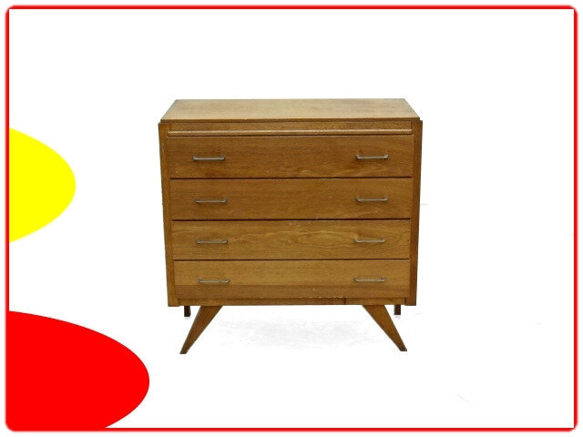 commode bois et stratifié vintage