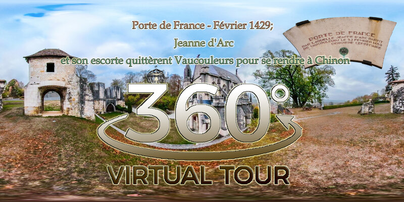 virtual tour la Porte de France Vaucouleurs - chevauchée Jeanne d'Arc 1429
