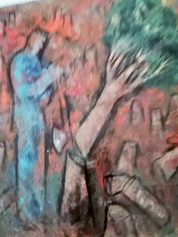 Pavlos samios huile sur toile 1991