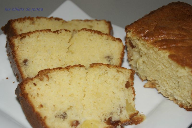 Cake A L Ananas Rhum Raisins Les Billets De Janna